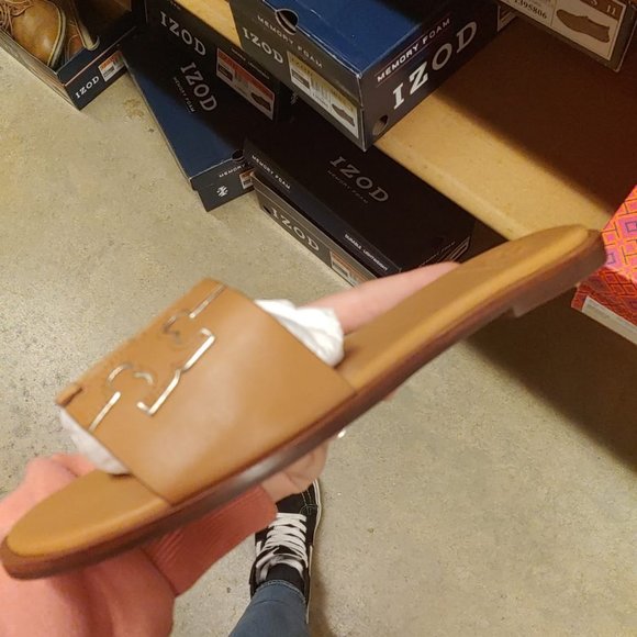 Tory Burch Tan Leather Slippers - Picture 5 of 10